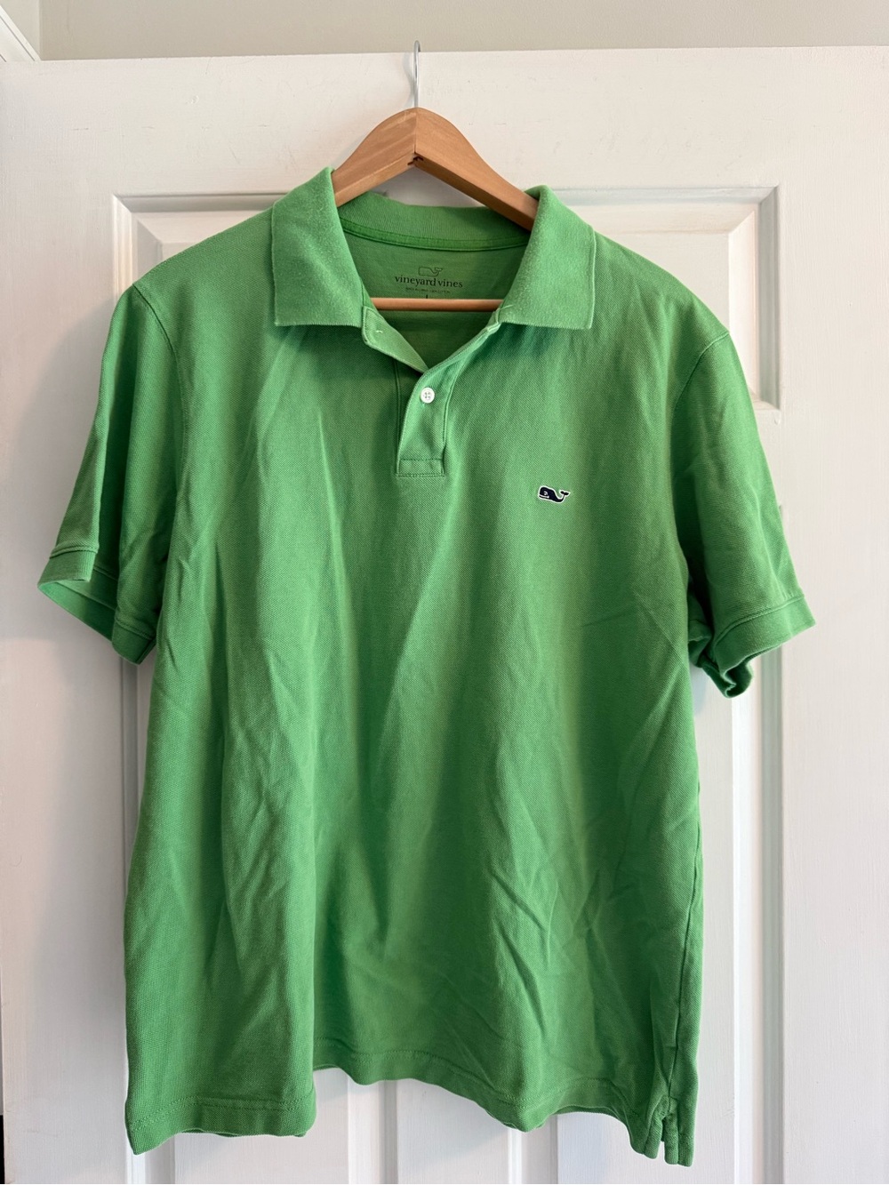 Vineyard Vines Pique Polo Candy Apple Green Size L